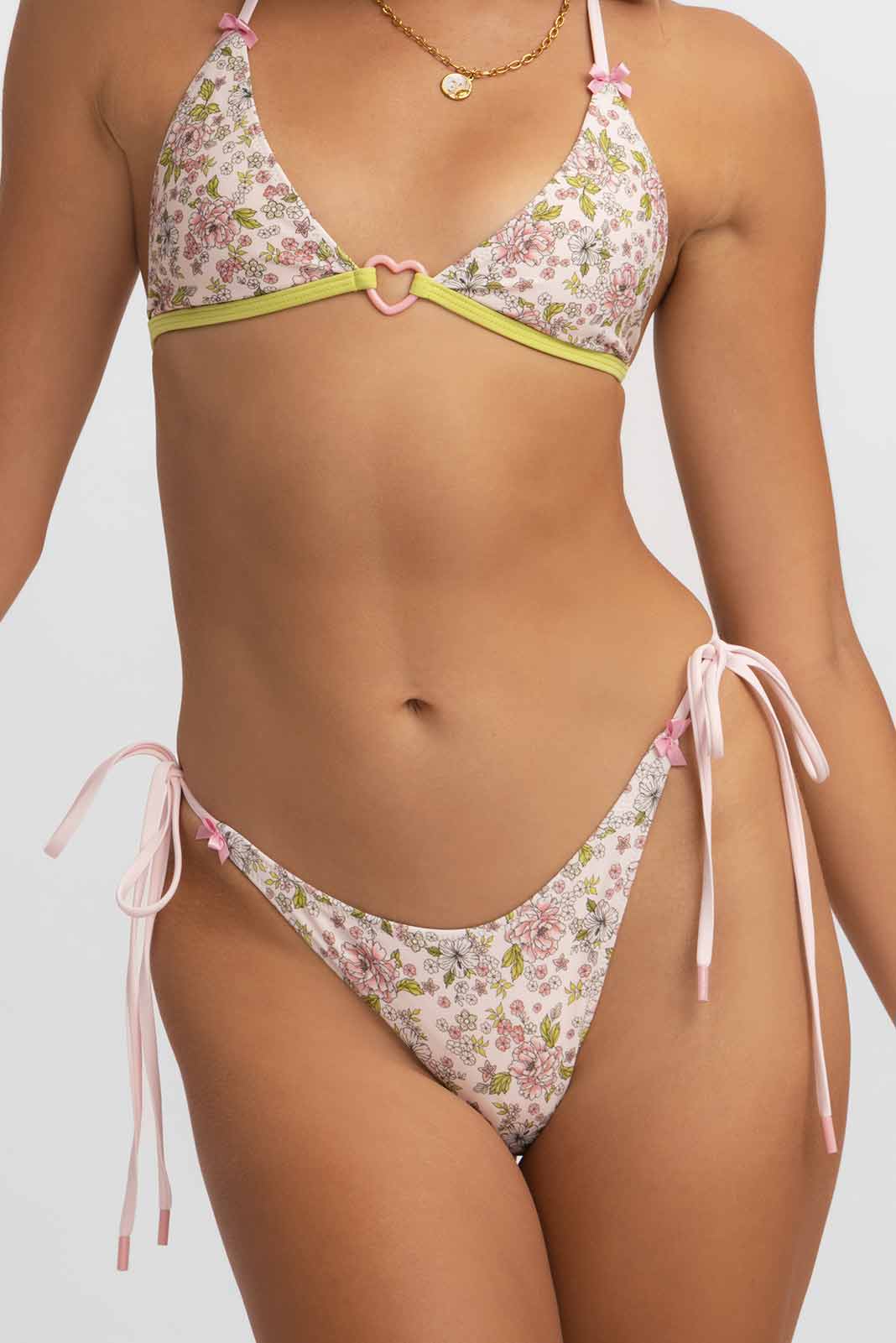 Zoey Side Ties Adjustable Bottoms / Flora and Fauna