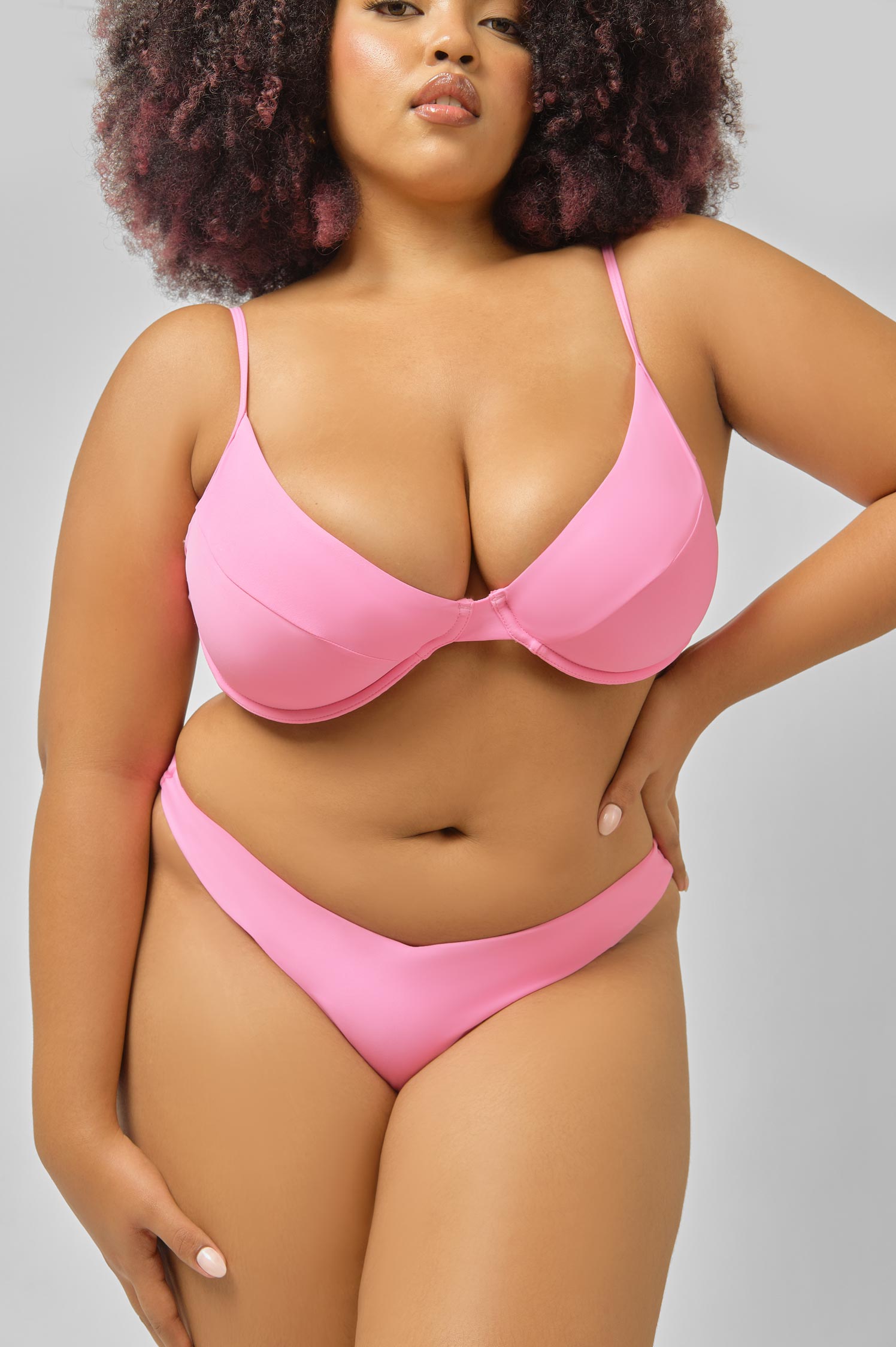 Underwire Top in Budapest Pink - Basic Bikini