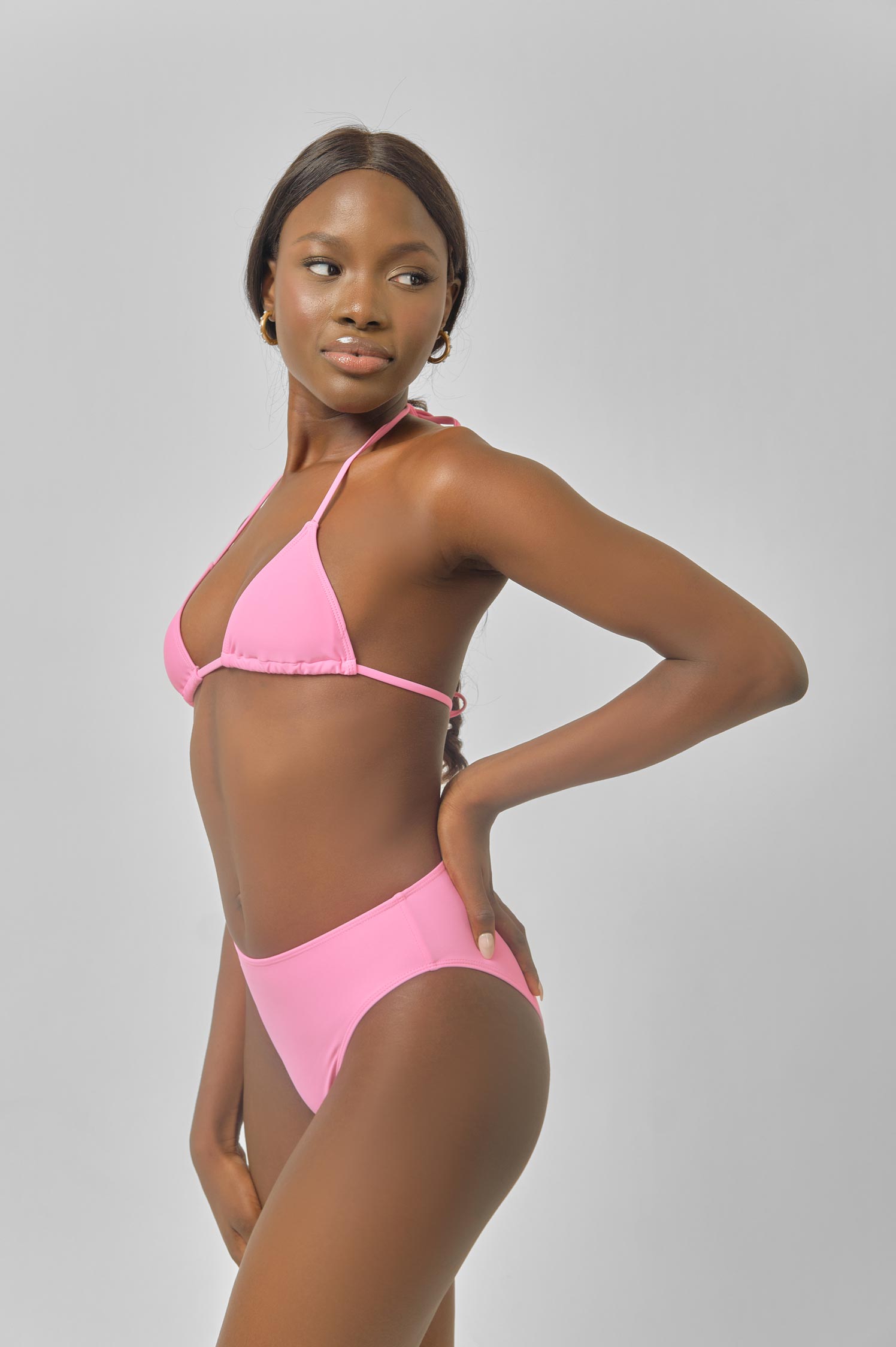 Triangle Top in Budapest Pink - Basic Bikini | Blackbough Swim | Bustier-Bikinis