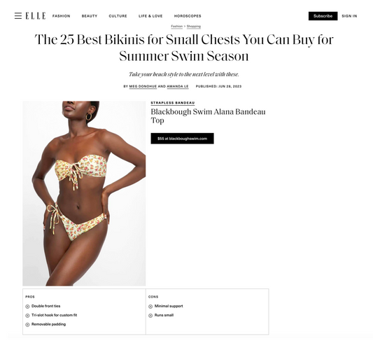 ELLE: The 25 Best Bikinis for Small Chests You Can Buy for Summer Swim Season