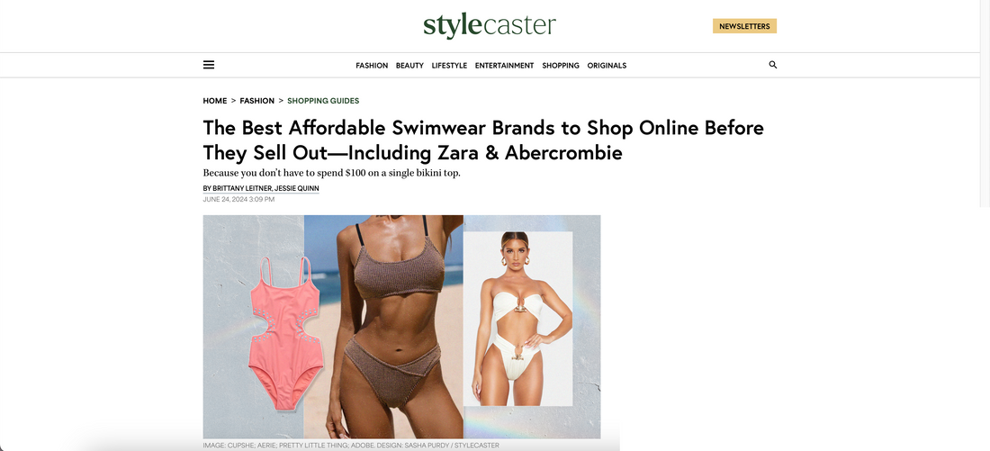 STYLECASTER: The Best Affordable Swimwear Brands to Shop Online Before They Sell Out