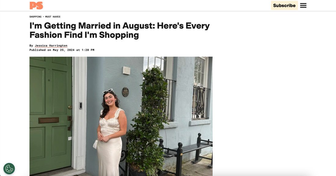 POPSUGAR: I'm Getting Married in August: Here's Every Fashion Find I'm Shopping