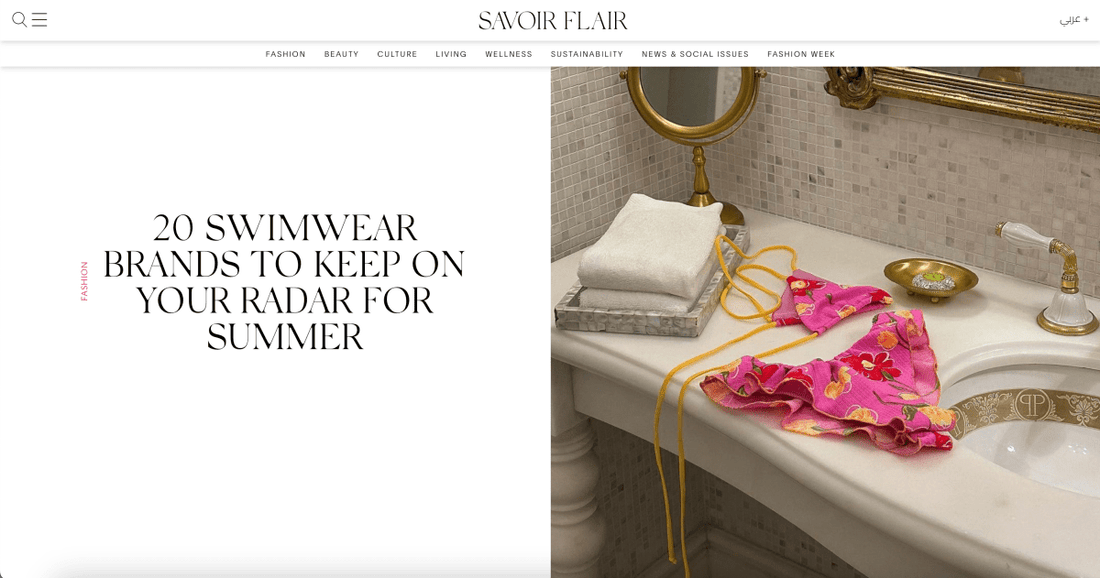 SAVOIR FLAIR: 20 SWIMWEAR BRANDS TO KEEP ON YOUR RADAR FOR SUMMER