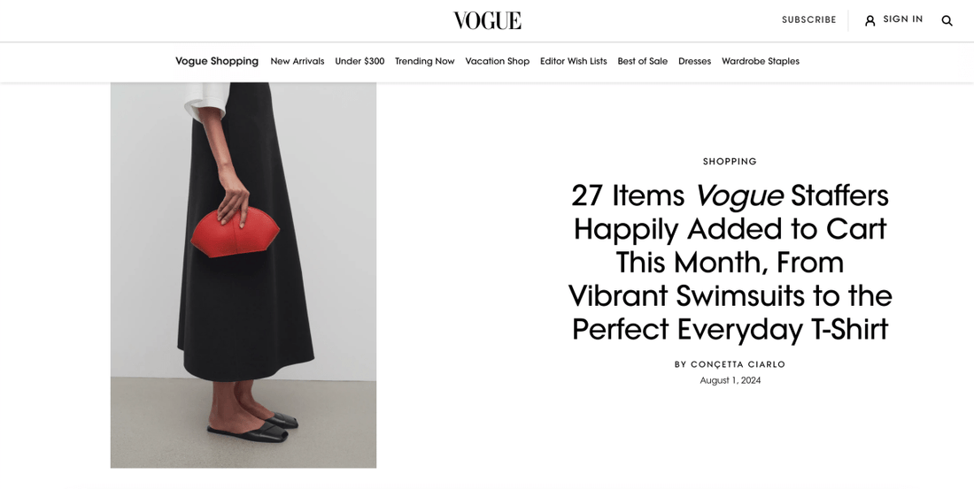 VOGUE: 27 Items Vogue Staffers Happily Added to Cart This Month, From Vibrant Swimsuits to the Perfect Everyday T-Shirt