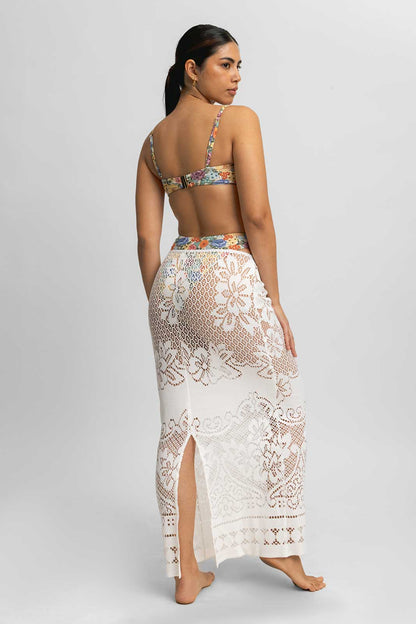 Alina Maxi Skirt / White Lace