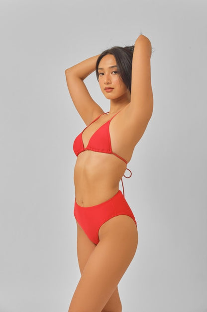 High Waist Bottoms / Shanghai Red