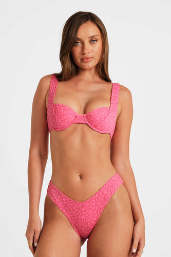 Tiana Underwire Top / Rosy Glow Jacquard