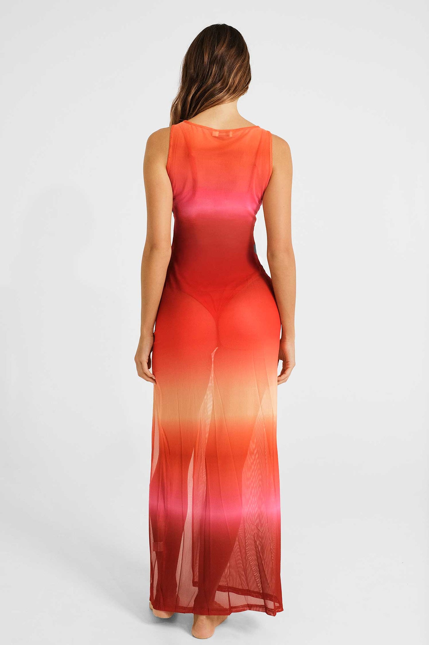 Serena Maxi Mesh Dress / Canyon