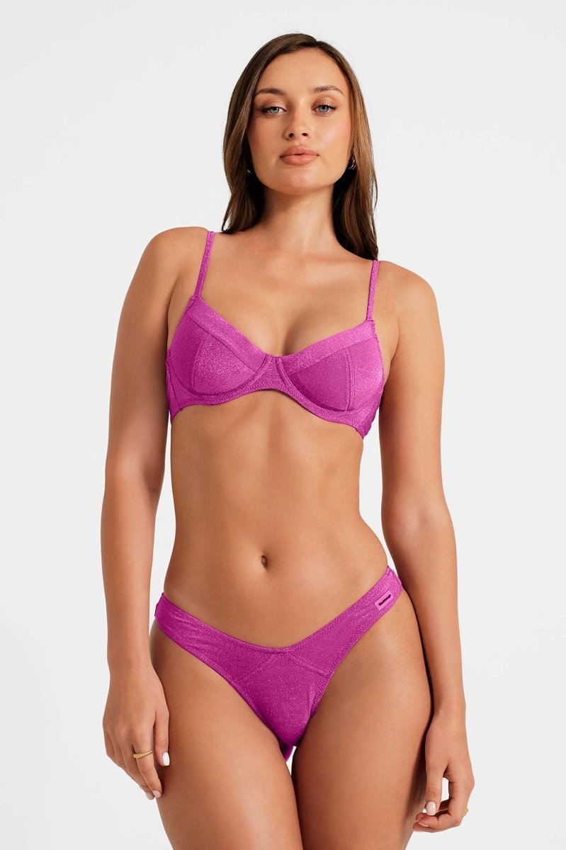 Cindy Push Up Underwire Top / Hollyhock Shimmer