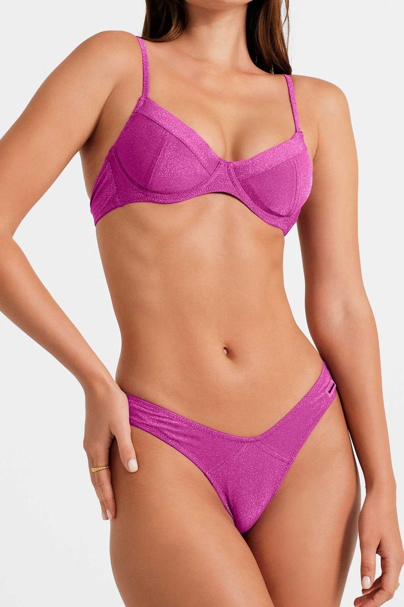 Cindy Push Up Underwire Top / Hollyhock Shimmer