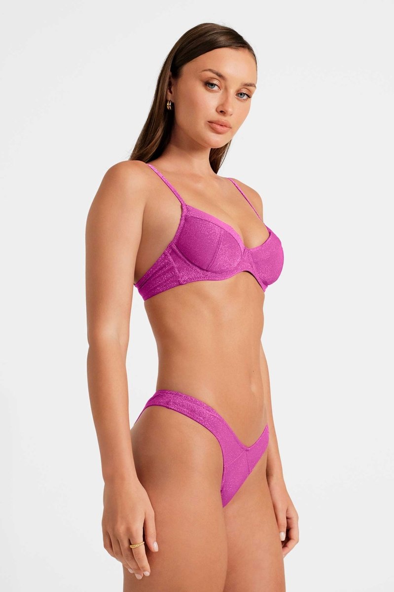 Cindy Push Up Underwire Top / Hollyhock Shimmer