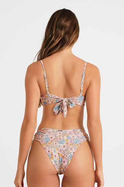 Audrey Ruched Underwire Top / Blooming Bunch