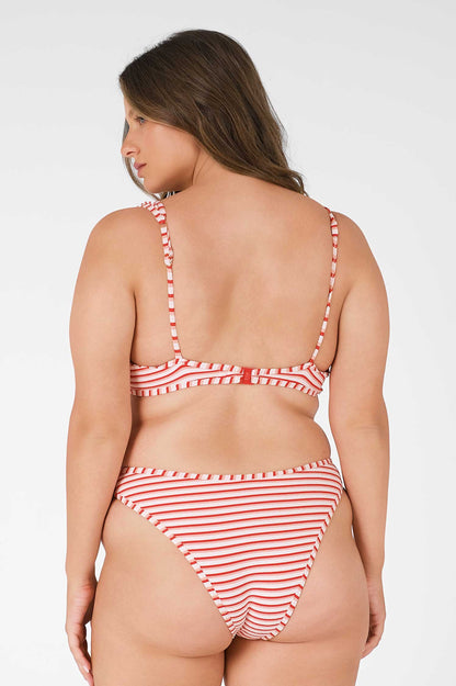 Giselle Underwire Top / Red Flush Jacquard