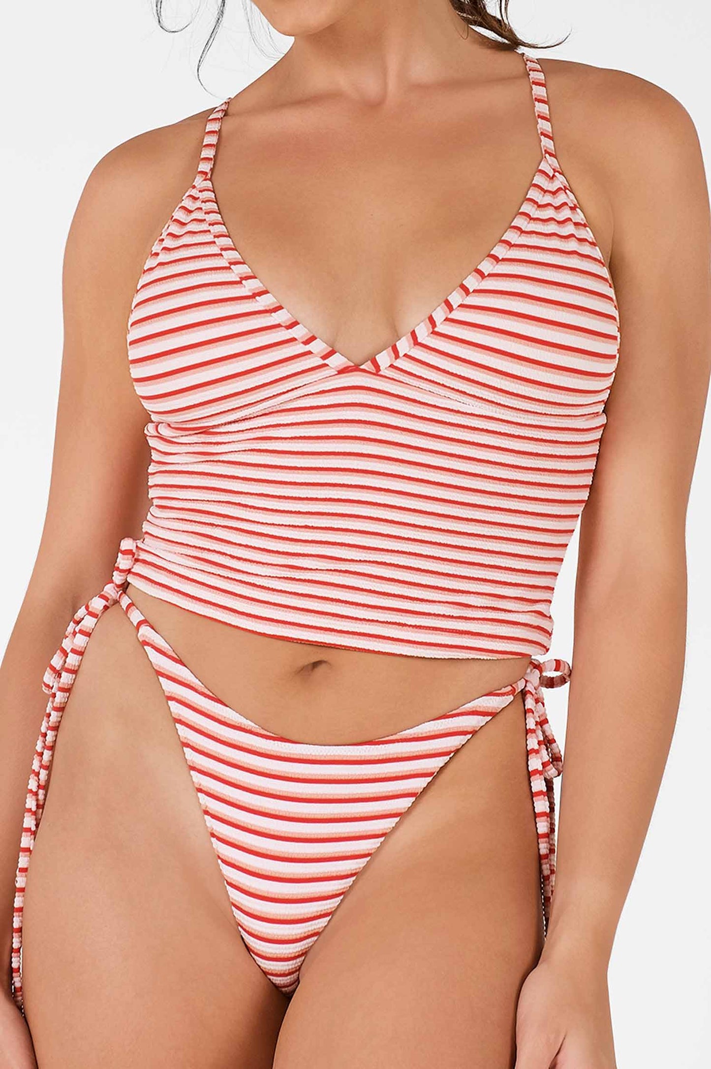 Holly Tankini Top / Red Flush Jacquard