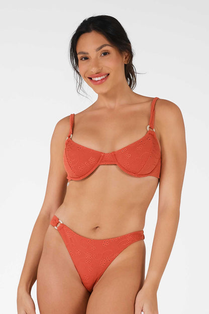 Portia Underwire Top / Spice Eyelet FINAL SALE