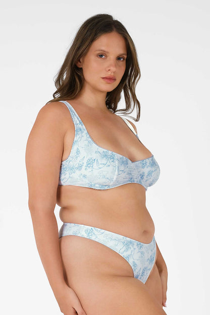 Elena Underwire Top / Azure Dove