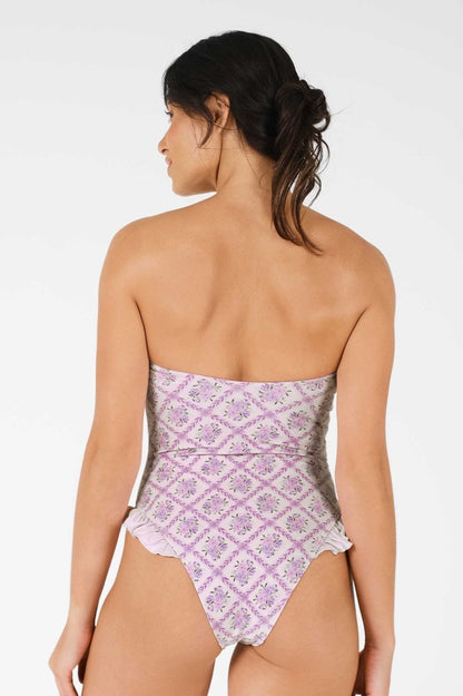 Lily Ruffled One Piece / Lavender Tea