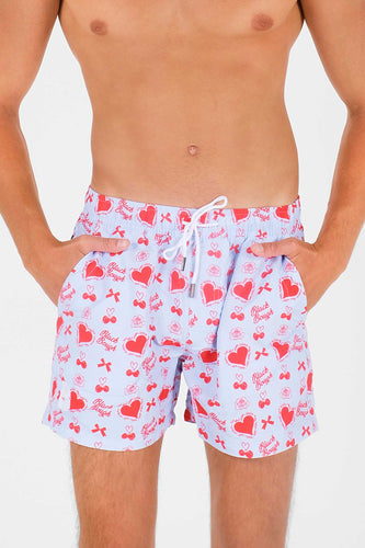 Men's Board Shorts / Candy Hearts