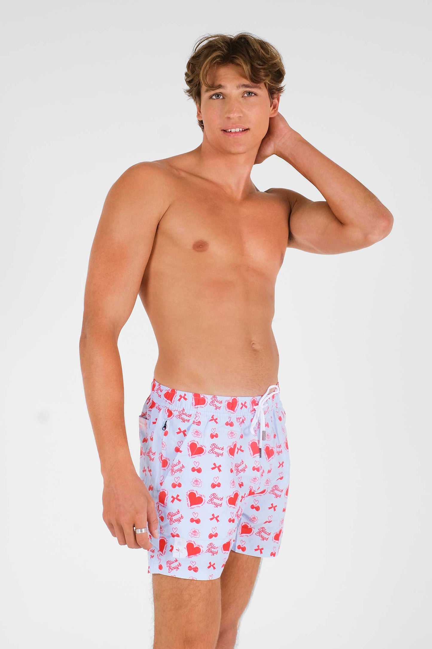 Men's Board Shorts / Candy Hearts