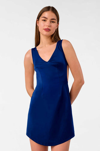 Valerie Wrap Back Dress / Jazzy Blues