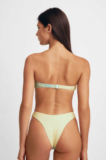 Alana Tie Front Cheeky Bottoms / Buttermilk