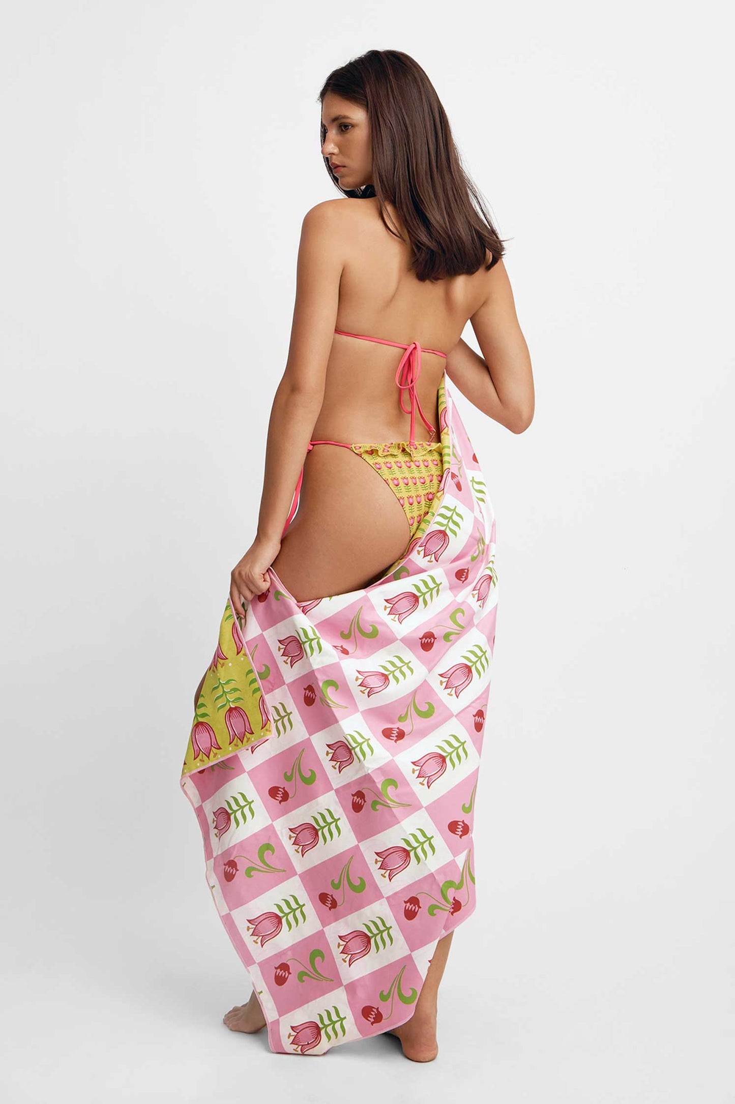 Reversible Packable Beach Towel / Golden Days