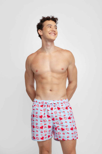 Men's Board Shorts / Candy Hearts