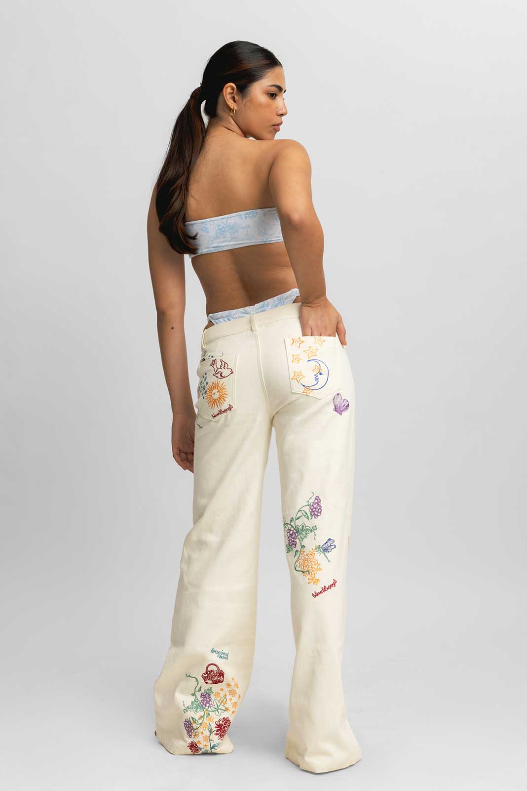 Lauren Embroidered Pants / Spellbound