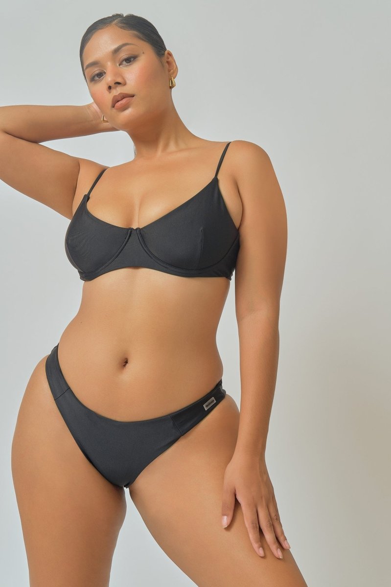 Maui Bottoms / NY Noir - Bikinis & Beachwear | Blackbough Swim