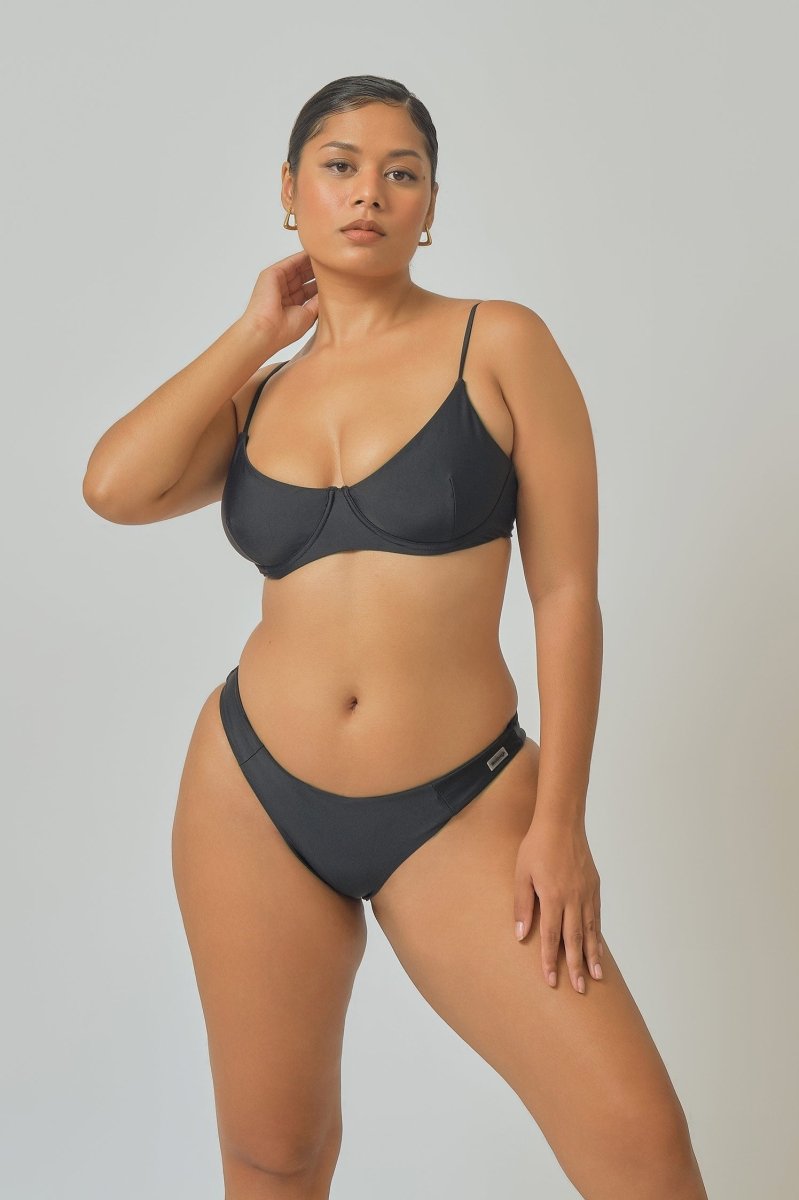 Maui Bottoms / NY Noir - Bikinis & Beachwear | Blackbough Swim