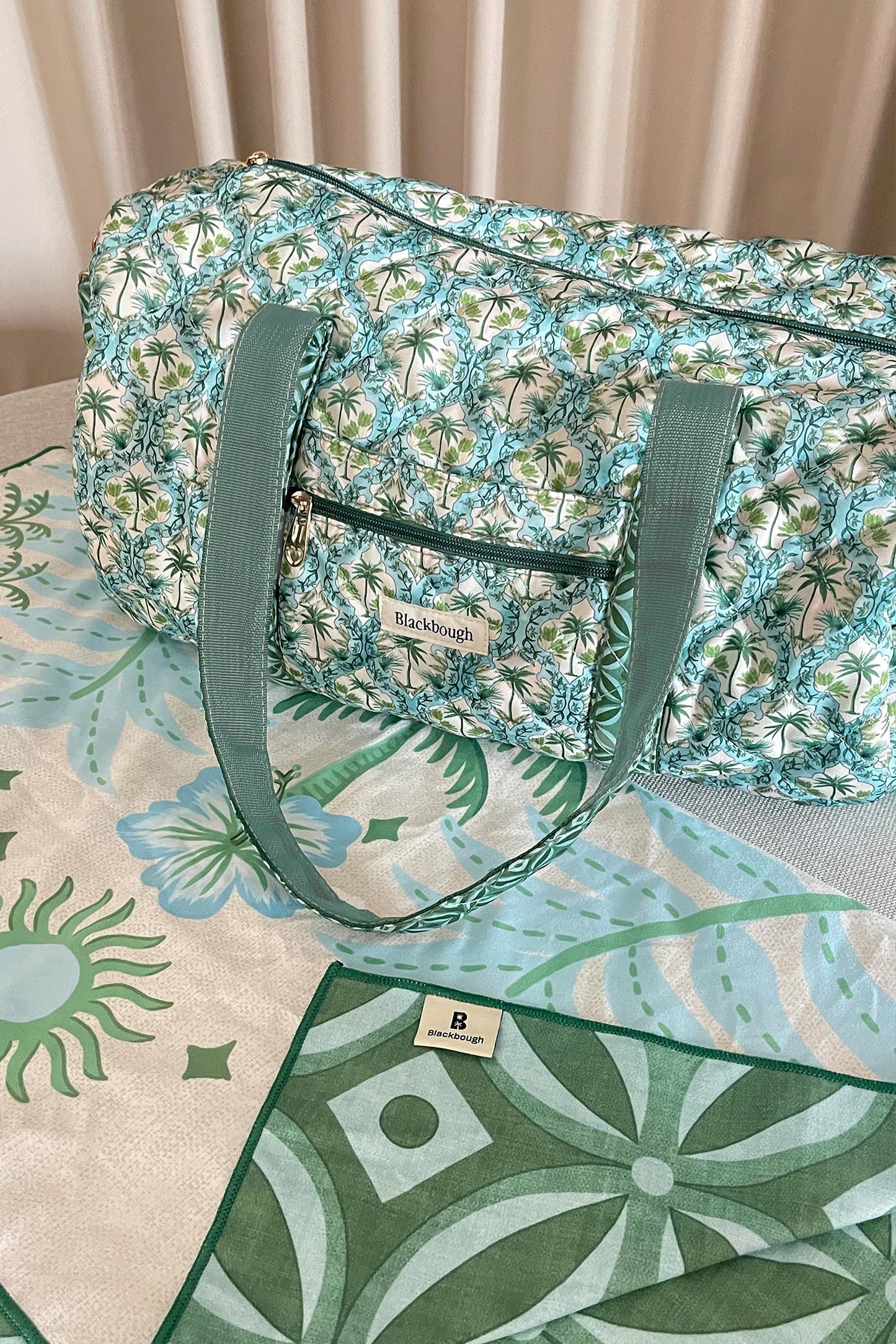 Quilted Weekender Bag / Palmera