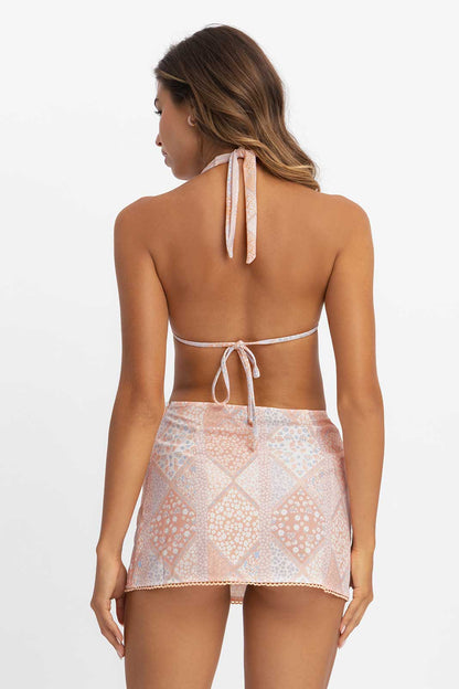 Trina Mini Skirt / Peach Tea