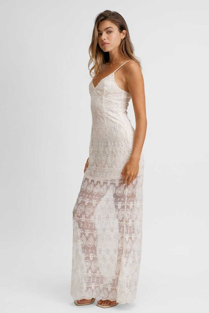 Winona Maxi Dress / Sandstone Lace FINAL SALE