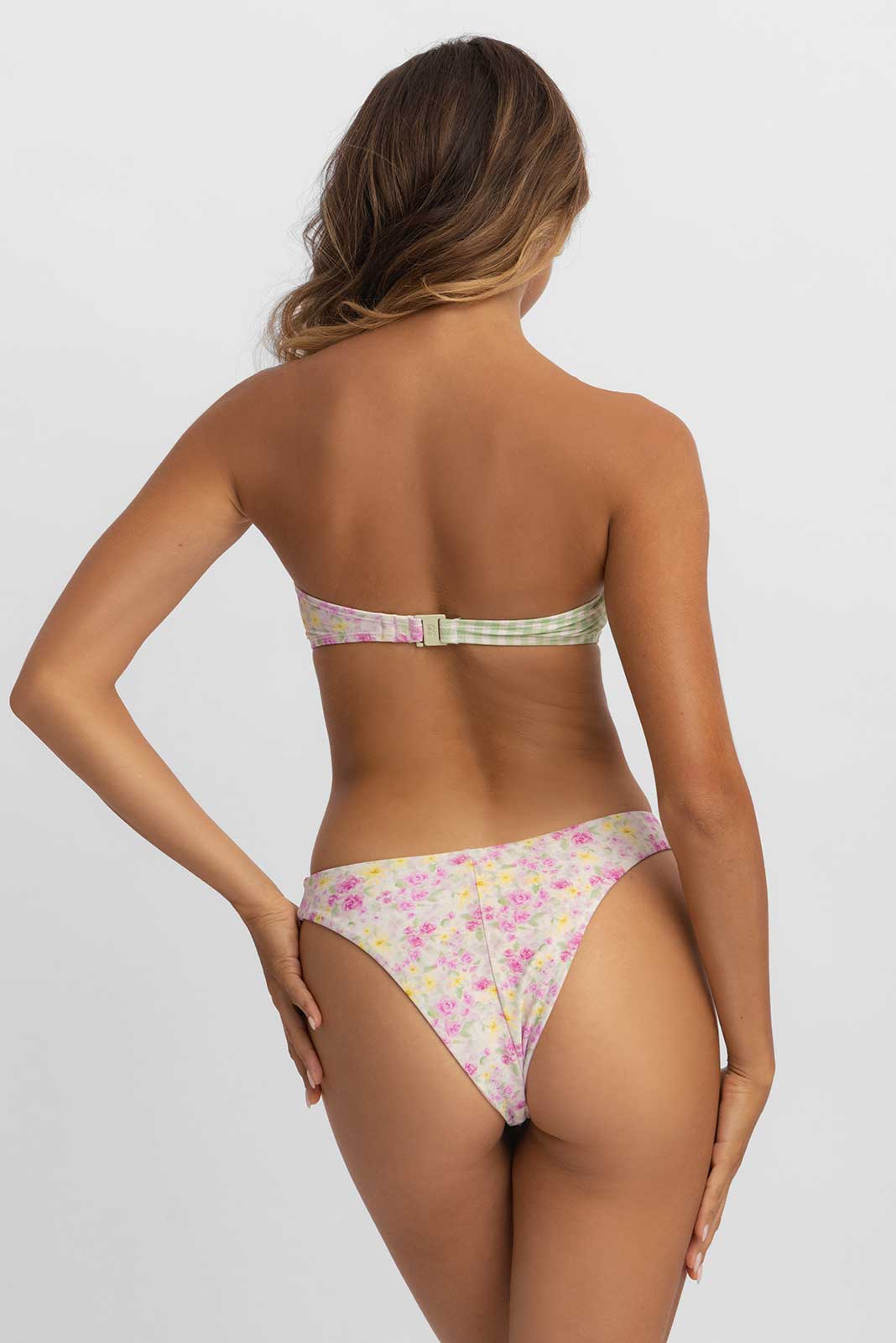 Alana Tie Front Cheeky Bottoms / Summer Picnic