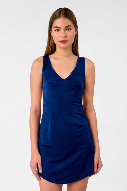 Valerie Wrap Back Dress / Jazzy Blues