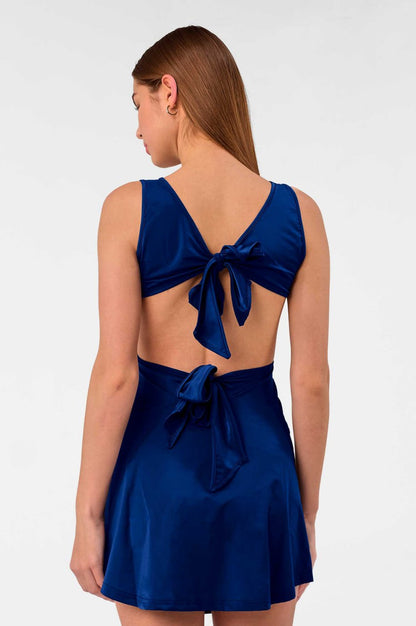 Valerie Wrap Back Dress / Jazzy Blues