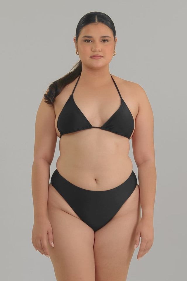 High Waist Bottoms in Bermuda Black - Basic Bottoms