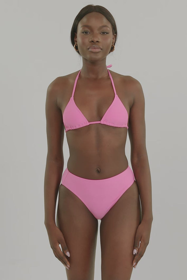 Triangle Top in Budapest Pink | Blackbough Basic Bikini - Swim