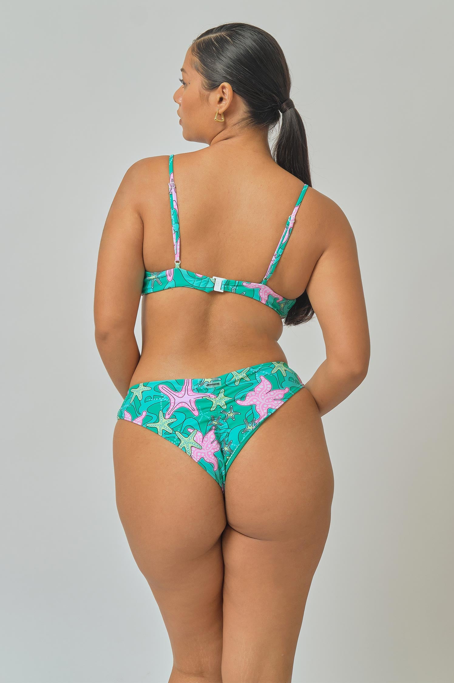 Sophia Ruched Cheeky Bottoms / Caribbean FINAL SALE