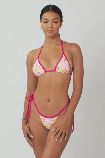 Nikki String Cheeky Bottoms / Pink Twinkle FINAL SALE