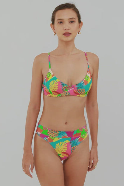 Juliet High Waisted Medium Bottoms / Island Tiki FINAL SALE