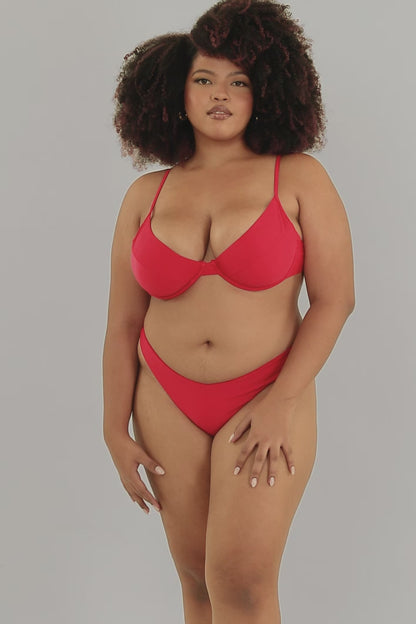 Underwire Top / Shanghai Red