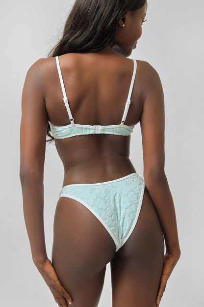 Fiona High Rise Cheeky Bottoms / Sugar Jacquard FINAL SALE