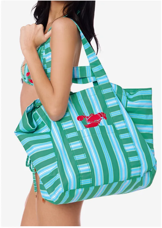 Market bag in Good Catch Stripe