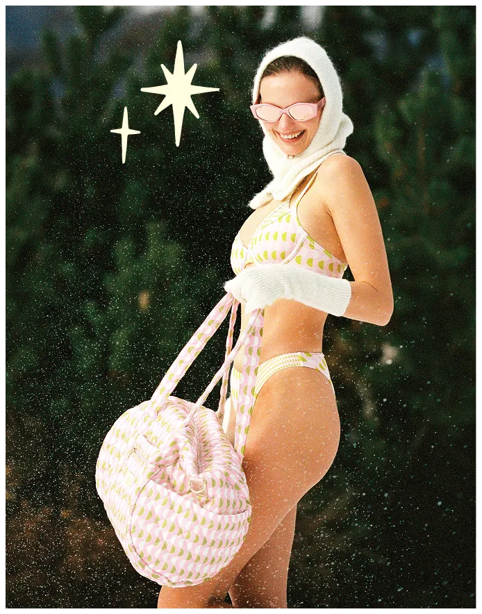 Quilted Weekender Bag in Slopes